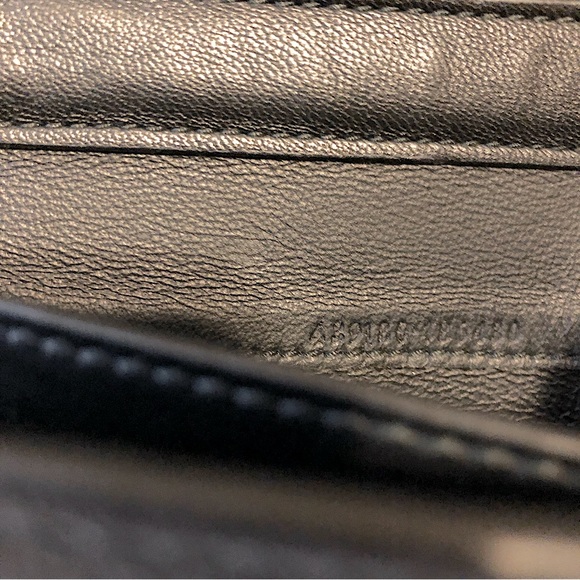 ❌SOLD!!!❌ Authentic Alexander McQueen black insignia leather clutch chain bag - Picture 5 of 5